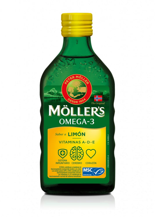 Moller´s aceite hígado de bacalao limón 250 ml