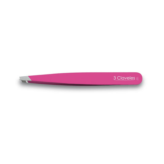 3 Claveles pinza sesgada rosa inox