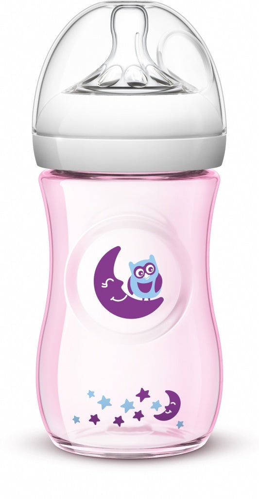 ZZ Philips Avent biberón natural rosa buho 260 ml