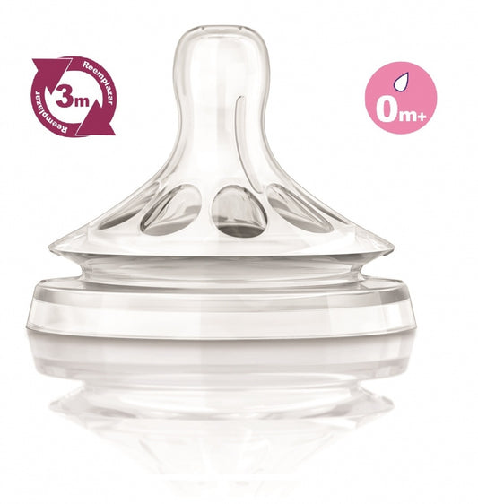 Philips Avent tetina natural flujo recién nacido 2 unidades