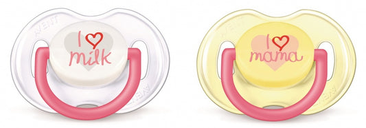 Philips Avent chupete decorado I Love niño 0-6M 2 unidades