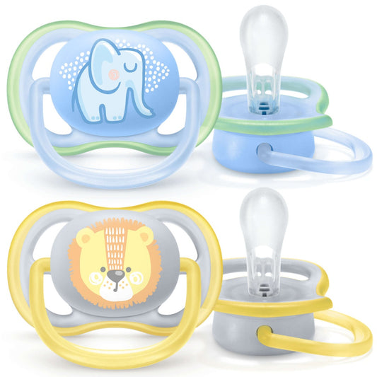 Philips Avent 2 chupetes ultra air decorados 0-6 meses niño