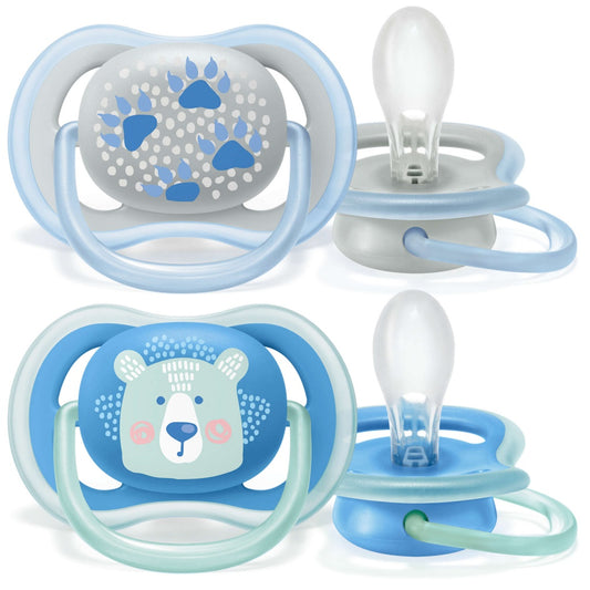 Philips Avent 2 chupetes ultra air decorados 6-18 meses niño
