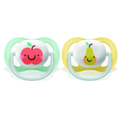 Philips Avent 2 chupetes ultra air collection fruit 0-6 meses neutro