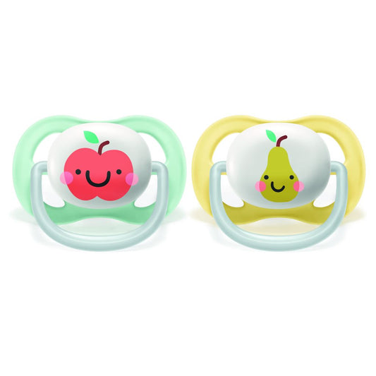 Philips Avent 2 chupetes ultra air collection fruit 0-6 meses neutro