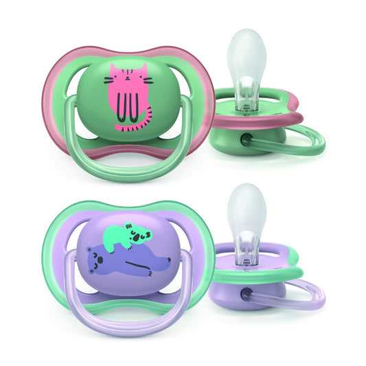 Philips Avent 2 chupetes ultra air 6-18 meses NIÑA