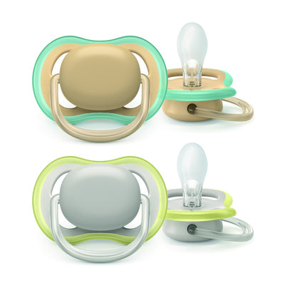 Philips Avent 2 chupetes ultra air 0-6 meses NEUTRO