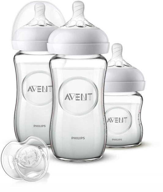 Philips Avent Set regalo Natural cristal (3 biberones y 1 chupete)