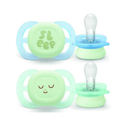 Philips Avent Chupetes Ultra Start 0-2m niño 2 uds - nocturno