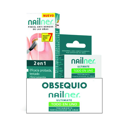 Nailner Pack Pincel 2en1 + Nailner Todo en Uno GRATIS