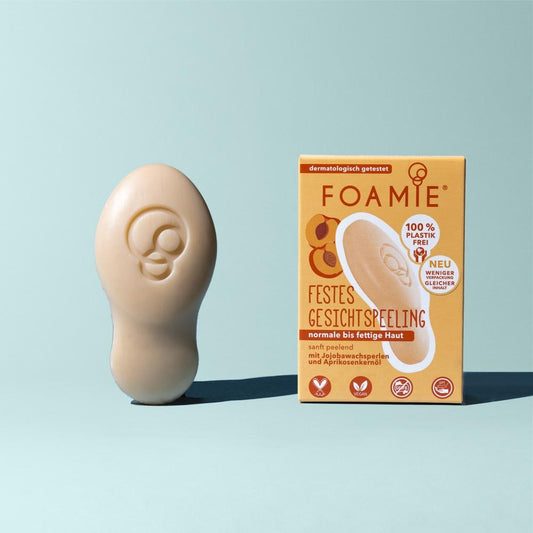 Foamie limpiador facial solido exfoliante de perlas de jojoba y semillas de albaricoque Solido Sin Plasticos Eco