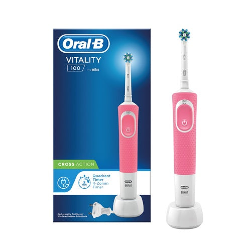 Cepillo eléctrico Oral-B Vitality 100 Cross Action rosa