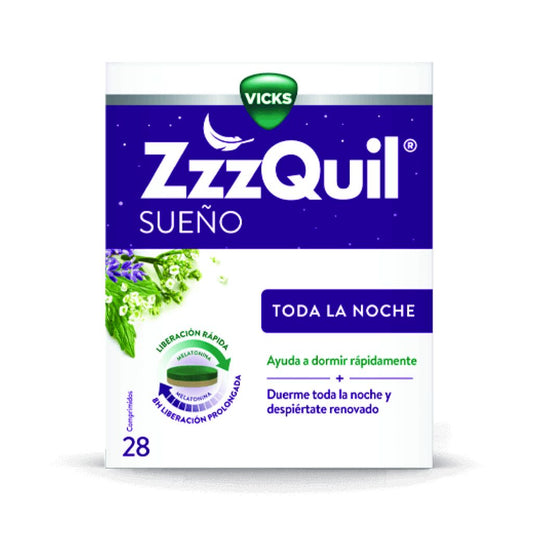 Vicks ZZZQuil Sueño Toda la Noche 28 comprimidos