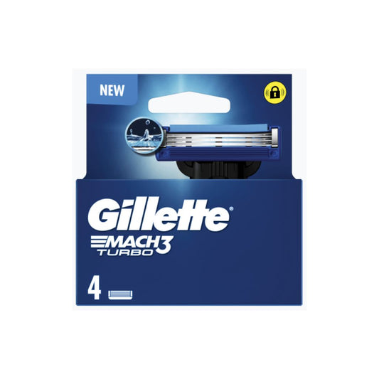 Gillette Recambios Mach3 Turbo 4 uds