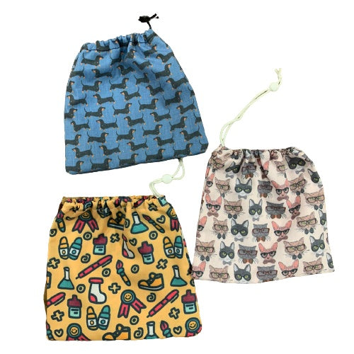 Portamascarillas de tela estampado Niños 1 ud