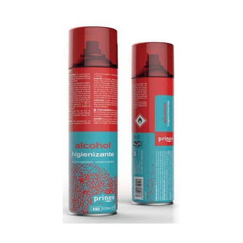 Alcohol higienizarte en aerosol Prinex de 500 ml