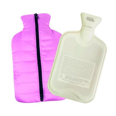 Bolsa de Agua Caliente Rosa Funda Cremallera
