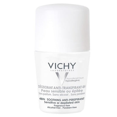 Vichy Desodorante Bola Pieles Sensibles o Depilada 50 ml Sin Alcohol