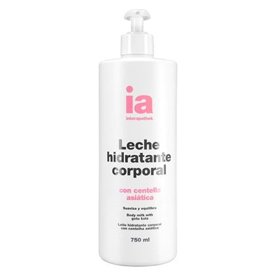 Interapothek Leche hidratante corporal centella asiática 750 ml dosificador
