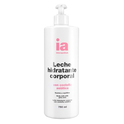 Interapothek Leche hidratante corporal centella asiática 750 ml dosificador