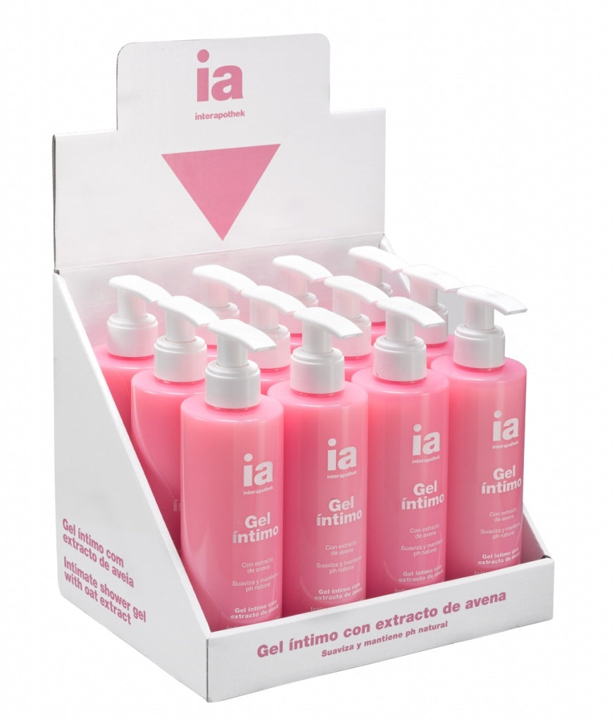 Interapothek Gel íntimo con extracto de avena 250 ml expositor 12 ui