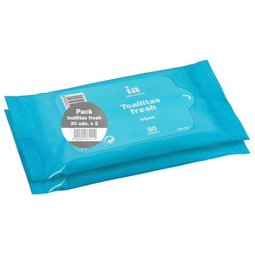Interapothek Pack 2 toallitas fresh 20 ui