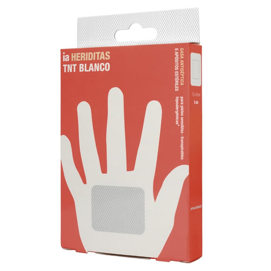 Interapothek Apósitos Tnt blanco 5 ui (post operatorio) 7,5 x 5cm