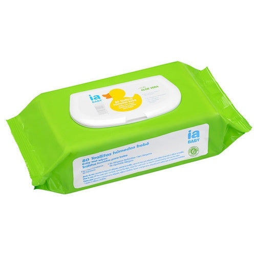 Interapothek Toallitas recambio bebé aloe vera 80 u con tapa