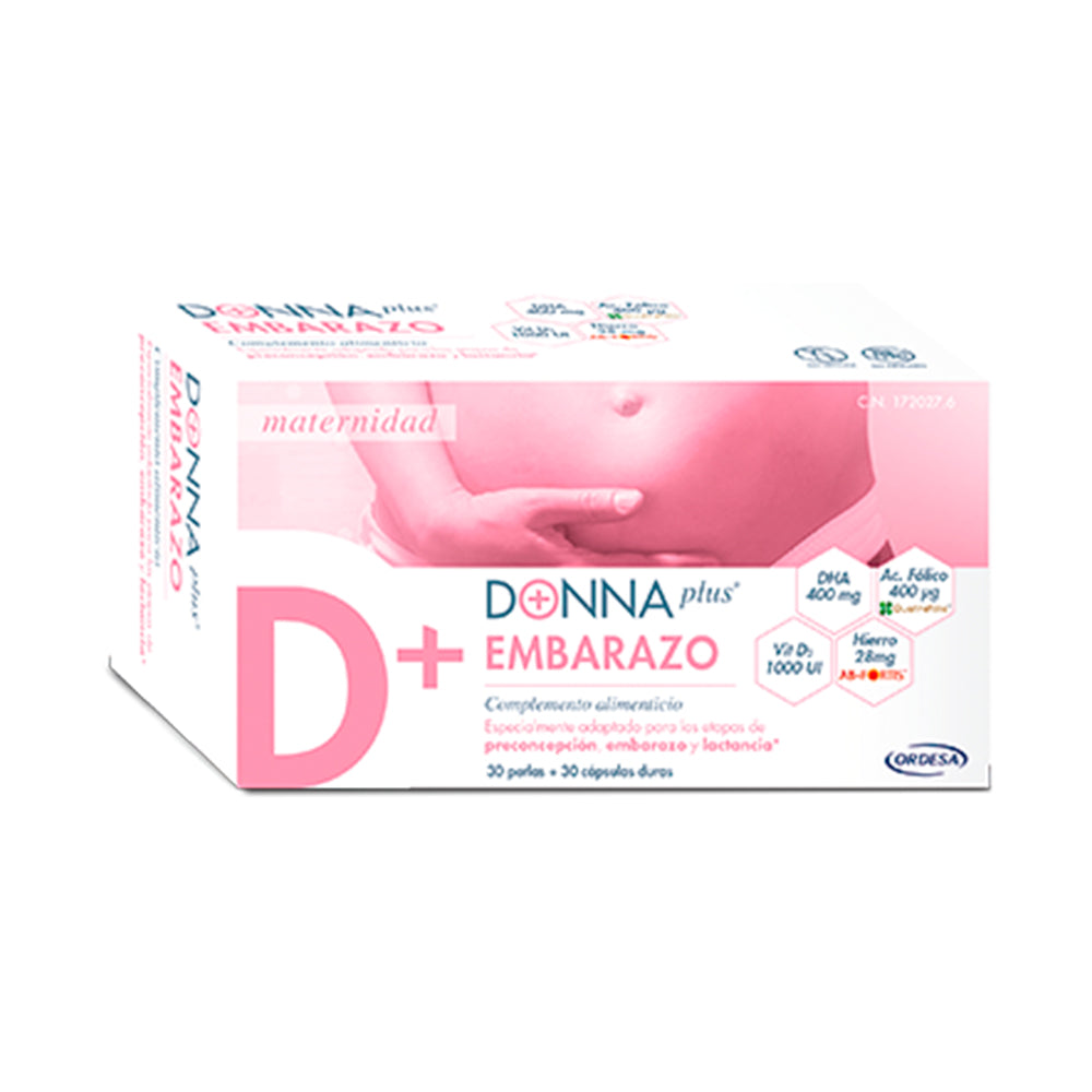 Donna Plus Embarazo 30 Perlas + 30 cápsulas duras