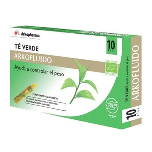 Arkofluido Té Verde 10 Ampollas