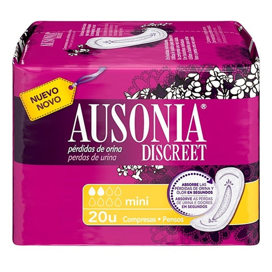 Ausonia Discreet Mini 20 Unidades