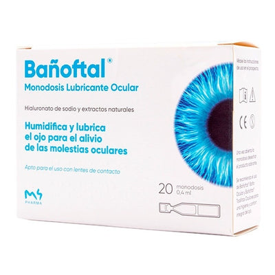 Bañoftal lubricante 20 monodosis  0,40 ml