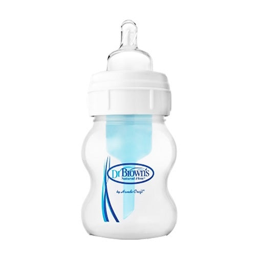 Biberón Boca Ancha Pp Transparente Dr Brown 240 Ml
