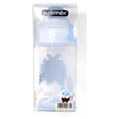 Biberón Suavinex Látex Tetina 3 Posiciones Azul 270 ml