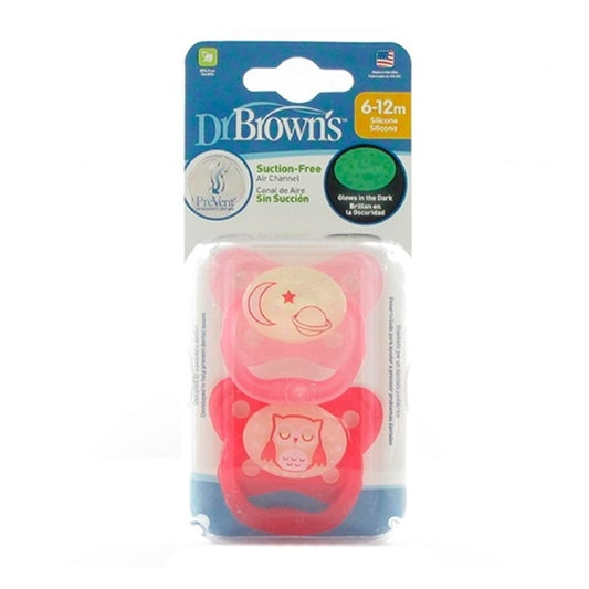Chupete Nocturno Silicona +12M Dr Brown´S 2U