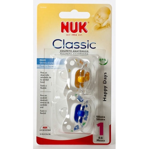 Chupete Nuk T1 Silicona 2 Unidades