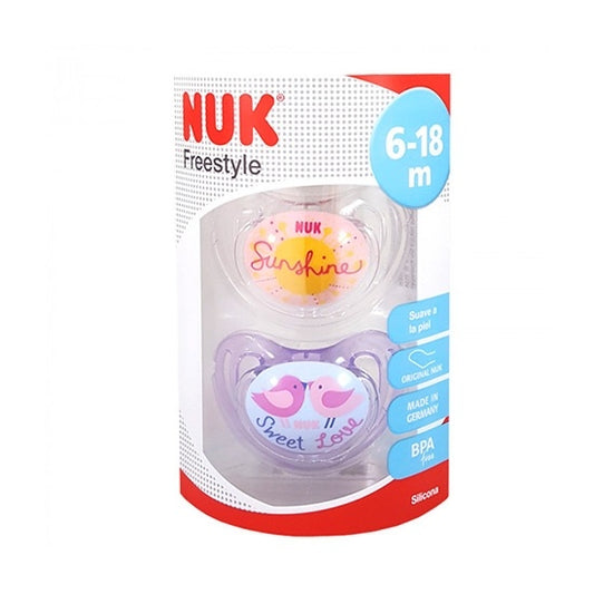 Chupete Nukete Freestyle Silicona T2 2 unidades