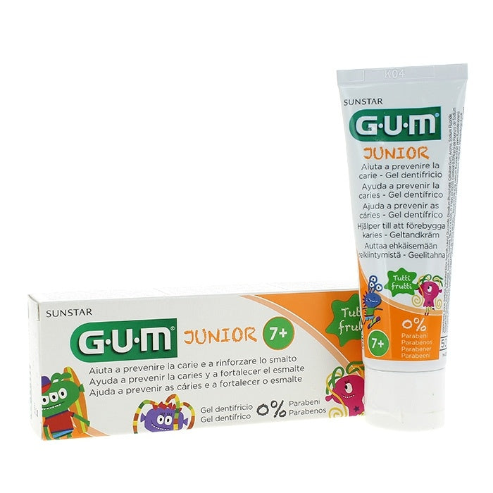 Gum Junior Gel Dental Tutti Frutti +7Años 50 Ml