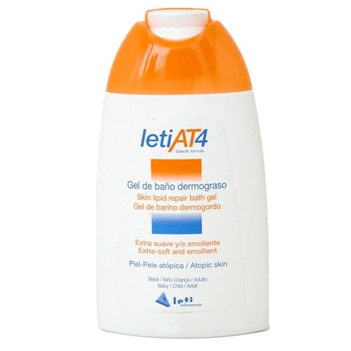 Leti At-4 Gel De Baño Dermograso 200 Ml
