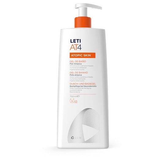 Leti At-4 Gel De Baño Dermograso 750 Ml