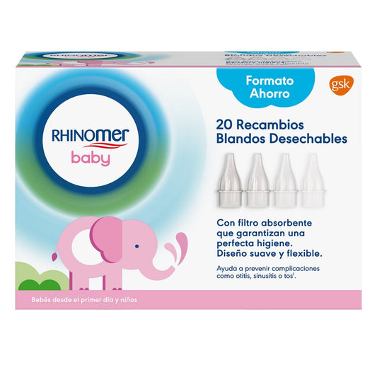 Rhinomer Baby Recambios Blandos 20 Unidades