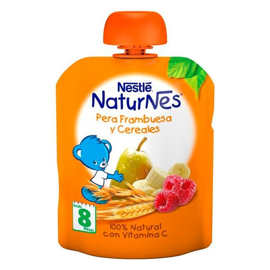 Nestlé Naturnes Pera Frambuesa Y Cereales 90 G