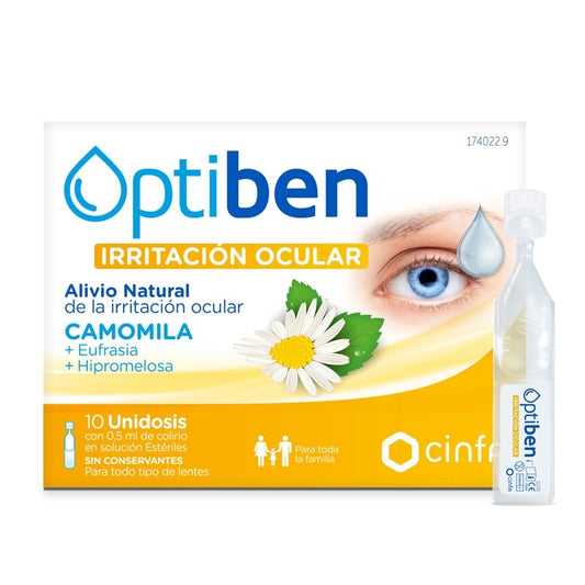 Optiben Ojos Irritados 10 Ampollas