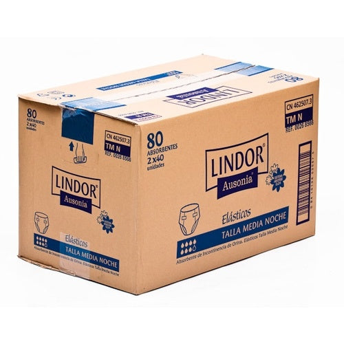 Pañal Lindor Elástico Medianoche 80U