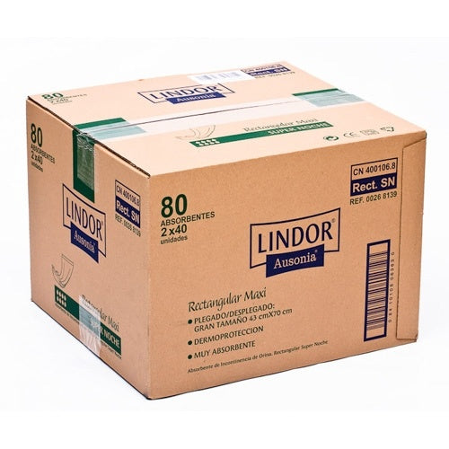 Pañal Lindor Rectangular Maxi Super Noche 80 U