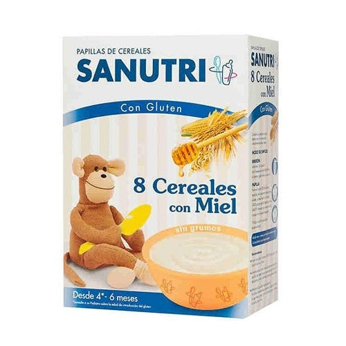 Sanutri Papilla 8 Cereales Miel 600 G