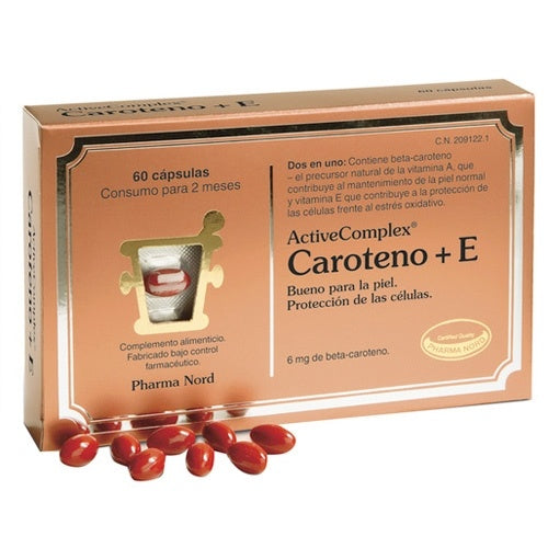 Active Complex Caroteno+E 60 Cápsulas