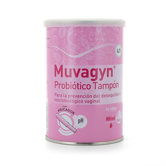 Muvagyn Probiótico Tampón Mini Con Aplicador 9 Uds