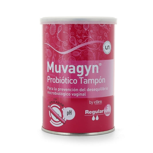 Muvagyn Probiótico Tampón Regular Con Aplicador 9 Uds