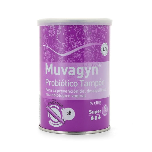 Muvagyn Probiótico Tampón Super Con Aplicador 9 Uds